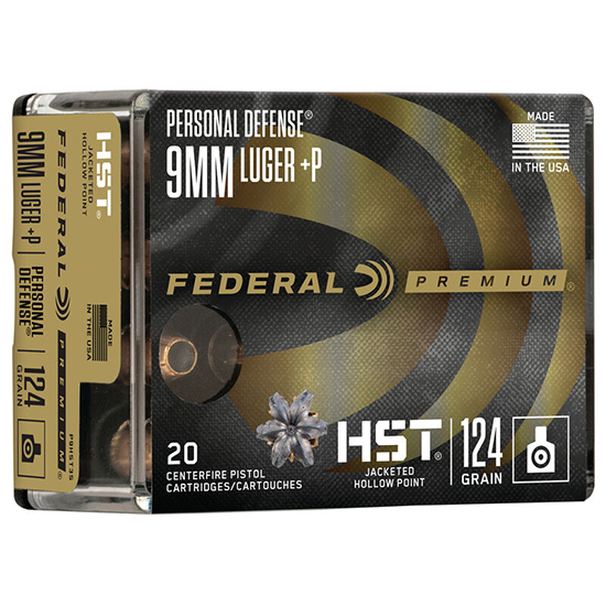 FED PREMIUM 9MM 124GR HST JHP 20/10 - Sale